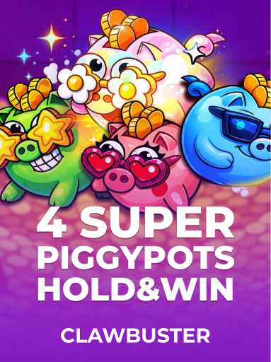 Play 4 SUPER PIGGYPOTS: HOLD&WIN Slot by Clawbuster - Rainbet